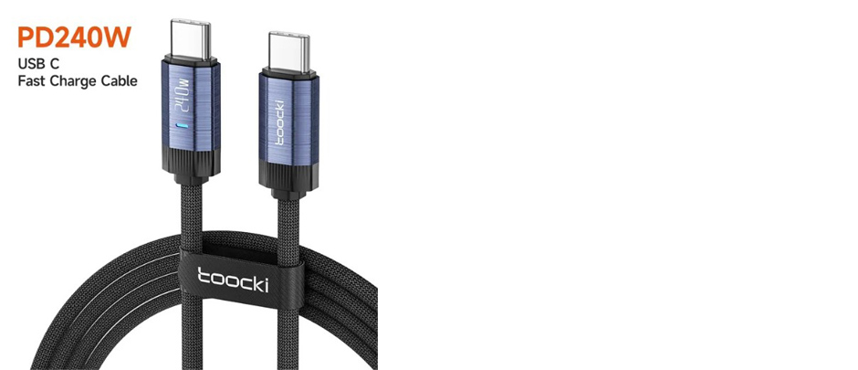 Toocki Type-C to Type-C 240W Cable 1M