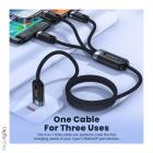 Toocki 6A 100W Cable 3-in-1 Durable Version